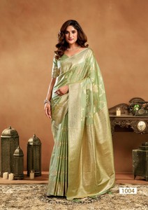 Nuevo Catálogo Lanzamiento Zimmy Rich Pallu Silk Saree con Zhallar Work Sari - Product Image 3