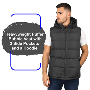 Chaleco Acolchado Reversible Cortavientos para Hombre Estilo Urbano, Sin Mangas, Ropa de Invierno, Fabricante OEM a Granel Personalizado - Product Image 2