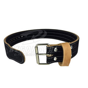 Logotipo personalizado de alta calidad gimnasio Fitness entrenamiento potencia levantamiento de pesas cuero de vaca cinturón de energía para adultos - Product Image 2