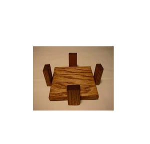 Posavasos de madera de lujo hecho a mano para té, soporte decorativo para cocina, forma cuadrada, doble sombra, productos más vendidos - Product Image 3