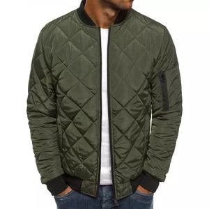 Hombres moda Otoño Invierno Letterman Track chaqueta logotipo personalizado con capucha Puffer abrigo Cargo burbuja negro Casual primavera - Product Image 1