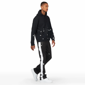 Vente en gros 100% coton Survêtements évasés pour hommes Logo imprimé Pantalons de survêtement et ensembles de sweat à capuche Costume de survêtement évasé respirant - Product Image 1