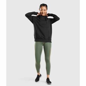 Sweat à capuche noir surdimensionné de qualité supérieure pour femme, streetwear unisexe, pull à poche kangourou, polaire épais et confortable, logo frontal, hiver - Product Image 4