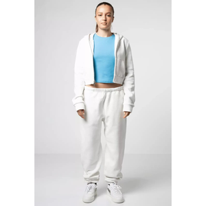 Combinaison de jogging en coton polaire pour femmes-Automne-Sweat à capuche décontracté-Veste et pantalon large-Survêtements-Ensemble deux pièces pour femmes - Product Image 6