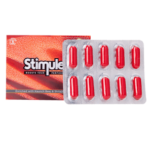 Cápsulas Dabur Stimulex para Mejorar el Rendimiento Masculino, Tira de 10 Cápsulas, Mejora la Energía, Resistencia y Vitalidad - Product Image 4