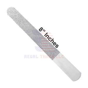 Lima de uñas de diamante Deb de acero inoxidable, 8 "con bolsa, revestimiento de diamante de doble cara, herramienta de cuidado de pies de Podología de alta calidad - Product Image 2