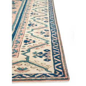 Tapis en laine noué à la main Nuray, rouge-orange, 9x12, motif médaillon, tapis de couloir pour la décoration de la maison et du salon, hauteur de poils en peluche - Product Image 4