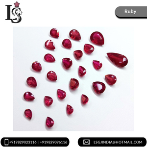 Tốt Nhất Ấn Độ Của Nhà Sản Xuất 6x4-9x11mm Tự Nhiên Màu Đỏ Máu Lê Cắt Ngọc Lục Bảo Vòng Cổ Lỏng Hình Bầu Dục Đá Quý Đồ Trang Sức Đồ Trang Sức Thế Giới - Product Image 3