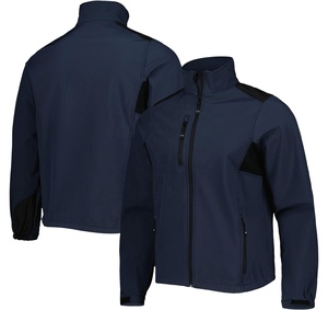 Custom New Design <b>Men's</b> <b>Soft</b> <b>Shell</b> Outdoor Fleece <b>Jacket</b> Waterproof Breathable Zipper Closure Windproof Feature Printed Pattern - Product Image 1