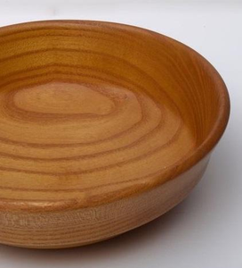Tazón de madera natural hecho a mano, forma redonda, acabado liso, para ensaladas, frutas, pasta, aperitivos, tazón decorativo para servir en la cocina del estilo rústico. - Product Image 4