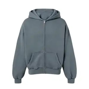 Hoge Kwaliteit Heavyweight Polyester Hoody Jack Hoge Hals Rits Gezicht Fleece Hoodie Heren Color Block Winter Hoodie Jas Met Capuchon