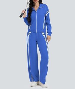 Conjuntos Deportivos de Alta Calidad al por Mayor OEM con Logotipo Personalizado, Chaqueta Deportiva con Cierre y Pantalones para Mujer, para Entrenamiento y Jogging - Product Image 4