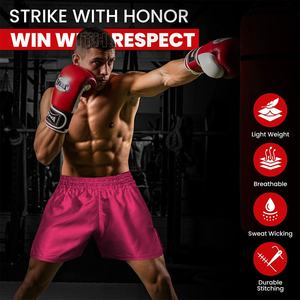 Nouvelle vente en gros de shorts de Muay Thai pour hommes en spandex et polyester, vêtements d'arts martiaux, de kick-boxing, shorts de Muay Thai de haute qualité en gros - Product Image 6