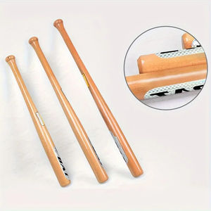 Los jugadores adultos con estilo practican el bate de madera maciza de haya acabado suave ligero y duradero para entrenamiento y béisbol - Product Image 5