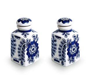 เหยือกและภาชนะใส่ของอเนกประสงค์ลายดอกไม้ mughal เซรามิกพร้อมชุดที่วางไม้2ชิ้นแบบสุญญากาศ - Product Image 6