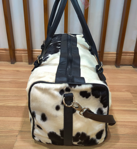 Sac de sport de luxe à grande capacité, best-seller, écologique, en cuir de vache véritable, fourrure véritable, fait à la main, imperméable, léger, pour les voyages - Product Image 6