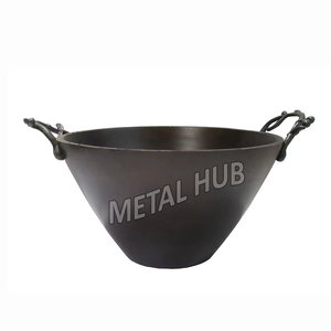 Ensalada de madera desechable redonda moderna grande/juego de cuencos para servir ecológico sostenible frutero para fiestas y catering - Product Image 3