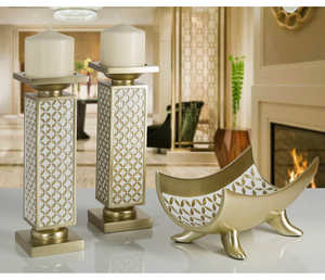 Premium Handmade Durable Metal Christmas Candlestick Holder for Modern Home Styling with Customizable Options - Product Image 2