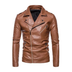 2025 mode cuir Biker veste pour hommes automne nouveau coréen jeunesse moto porter gris couleur peau de vache cuir veste pour hommes - Product Image 4