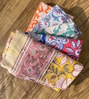 Pareo de algodón estampado a mano, ligero, para playa, estilo bohemio, para resort.