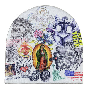 Gorros Personalizados con Logotipo, Bajo Pedido Mínimo, Estilo Y2K, Gorros Unisex con Gráficos de Sublimación Completa - Product Image 4