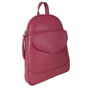 Premium Quality Carmine Pink Mini Pebble Grain Leather <b>Backpack</b> Vintage Style Top Indian Supplier Manufacturer Saman Exports - Product Image 2