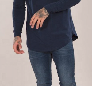 Gran oferta de camiseta para hombre, diseño único, logotipo personalizado, Camiseta lisa de manga larga de secado rápido ajustada, camisetas deportivas para hombre - Product Image 4