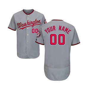 Hommes adultes uniforme de baseball impression personnalisée manches courtes col en V respirant 100% polyester maillot de baseball personnalisé - Product Image 6