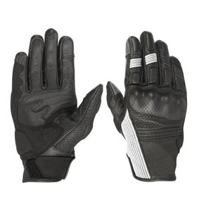 Nouveaux gants de moto de course en cuir véritable avec logo personnalisé pour les sports de plein air unisexes, imperméables, écran tactile, doigts entiers - Product Image 1