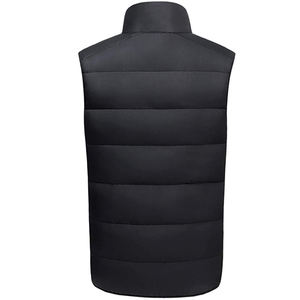 Gilet en duvet pour hommes compressible léger à double boutonnage imprimé camo vêtements d'extérieur rembourrés chauds d'hiver veste sans manches matelassée - Product Image 2