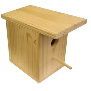 Casa de pájaros de madera Natural de primera calidad de último diseño para exteriores, interior, balcón, patio trasero, casa de pájaros de madera decorativa - Product Image 3