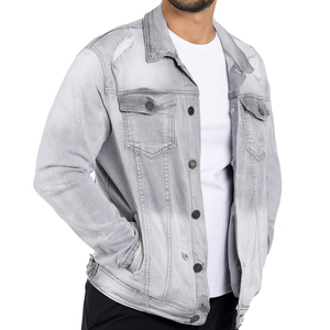 Chaqueta vaquera personalizada de color liso y personalizado, chaqueta vaquera de excelente calidad al por mayor para hombre - Product Image 4
