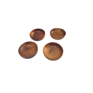 Cuencos de madera natural ecológicos para uso diario y entretenimiento en fiestas para servir ensaladas y decoración - Product Image 4