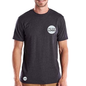 T-shirts à manches courtes en coton/polyester 100% à coupe ajustée pour la promotion d'usine, étiquette privée - Product Image 1