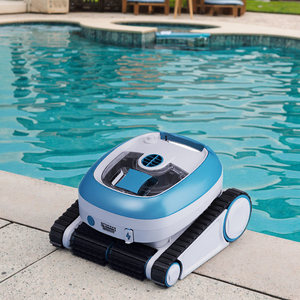 Robot Robot pulitore piscina robotico R9 navigazione intelligente 150min Cordless piscina pulitore si arrampica parete, pavimento e galleggiamento pulizia 1,600 Sq.ft - Product Image 5