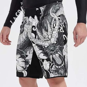 Mens Training Boxing <b>Shorts</b> MMA BJJ Trunks Kickboxing Fight Wear for <b>Grappling</b> Fitness Muay Thai No Gi Activewear Stretch - Product Image 3