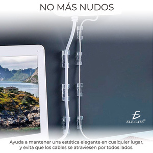 20-Piece <b>Plastic</b> Cable <b>Hooks</b> Buckles Detachable Functional Design for Network and Optics - Product Image 5