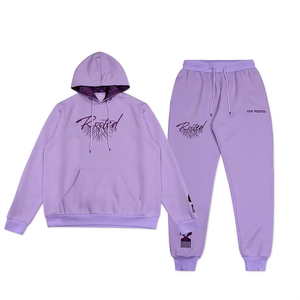 2025 vente chaude personnalisée en gros hommes polaire coton survêtement ensemble personnalisé complet survêtement - Product Image 1