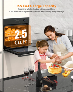 Horno Eléctrico Empotrable de Pared de 2-4 Pulgadas, 3000W, 240V, 2.5 Cu.Ft, 8 Modos - Product Image 4