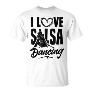 Camiseta I Love <span class=keywords><strong>Salsa</strong></span> Dancing, camiseta <span class=keywords><strong>de</strong></span> baile latino, talla unisex para adultos - Product Image 1