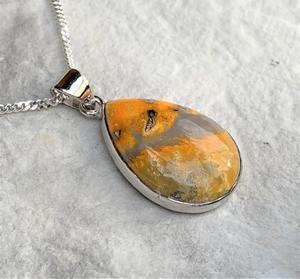 Colgante de Piedra Preciosa Bumble Bee para Mujer, Plata de Ley, Estilo Boho, Chapado en Rodio, Hecho a Mano, Certificado por Terceros, Regalo de Moda - Product Image 3