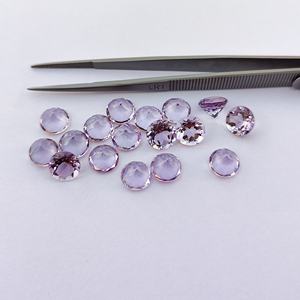 DIY Jewelry Accessories High Quality 4mm to 10mm Natural Rose De <b>France</b> Amethyst Round Cut Loose Gemstones at Wholesale Price - Product Image 4