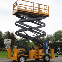1523RT Plateforme élévatrice mobile autopropulsée tout-terrain de 15 m, plateforme de travail en hauteur, machine de levage à ciseaux alimentée au diesel