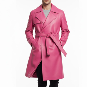 เสื้อคลุมหนังแท้สำหรับผู้ชายเสื้อโค้ทผ้าฝ้ายกันหนาวแบบเรียบหรูทำจากโรงงานผู้ผลิตตามสั่งสำหรับฤดูหนาว - Product Image 6