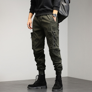 Ropa DE TRABAJO plana de verano para hombre, pantalones Cargo de algodón y poliéster 100%, nuevos pantalones de chándal informales de talla personalizada para hombre - Product Image 6