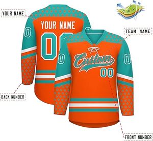 ชุดเครื่องแบบฮ็อกกี้น้ำแข็งออกแบบตามต้องการชุดเสื้อเจอร์ซีย์และกางเกงระบายอากาศน้ำหนักเบาสำหรับผู้ชายผู้หญิงเยาวชนผู้ผลิต OEM - Product Image 2