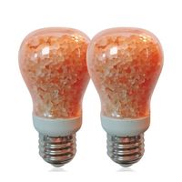 Lampe en sel rose naturel avec ampoules LED 60W et nouvelle technique de sculpture pour une lumière incandescente fantastique