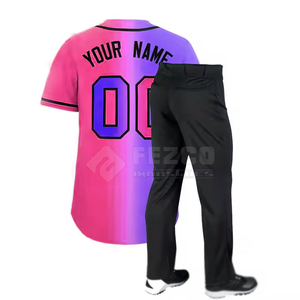 ชุดเบสบอลสำหรับผู้ชายเครื่องแบบเบสบอลมืออาชีพโลโก้ตามสั่ง - Product Image 2