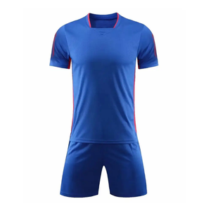 Uniforme de Fútbol Personalizado, Camiseta y Pantalones Cortos de Secado Rápido, Transpirable, de Poliéster, con Logotipo Personalizado, OEM/ODM - Product Image 1
