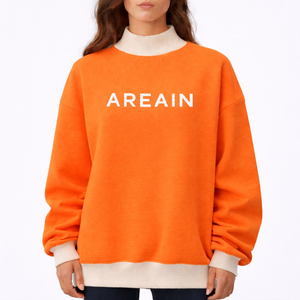 Women's Oversized Mockneck Fleece Casual <b>Winter</b> <b>Top</b> Polyester/Cotton Blend Eco-Friendly Breathable Loose Fit Everyday Comfort - Product Image 4